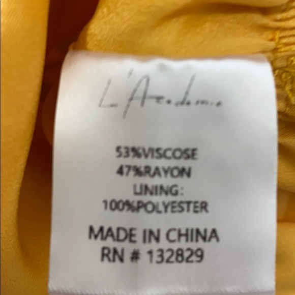 L’Academie Salta top in Yellow Meadow Medium - Picture 5 of 7